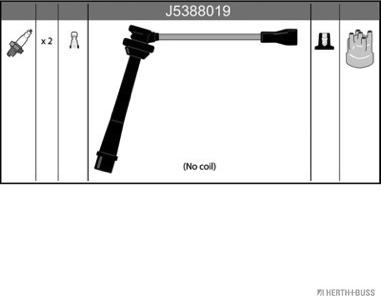 Herth+Buss Jakoparts J5388019 - Комплект проводів запалювання autocars.com.ua