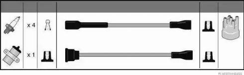 Herth+Buss Jakoparts J5390000 - Комплект проводів запалювання autocars.com.ua