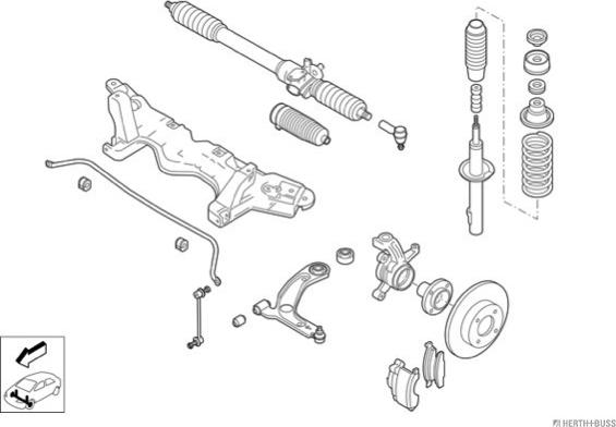 Herth+Buss Jakoparts N00020-VA - Рульове управління autocars.com.ua