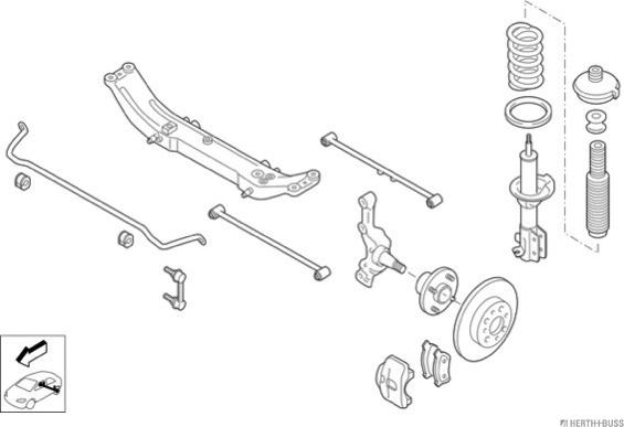 Herth+Buss Jakoparts N00242-HA - Рульове управління autocars.com.ua