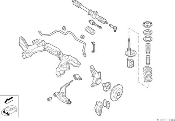 Herth+Buss Jakoparts N00242-VA - Рульове управління autocars.com.ua