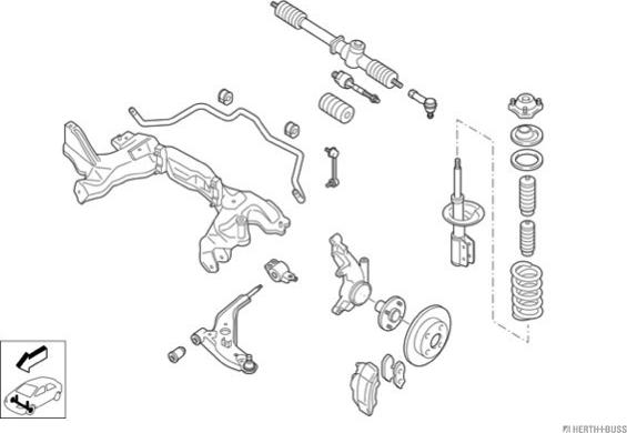 Herth+Buss Jakoparts N00273-VA - Рульове управління autocars.com.ua