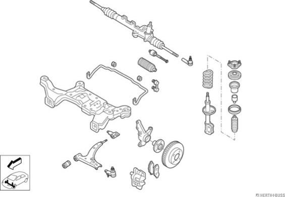 Herth+Buss Jakoparts N00971-VA - Рульове управління autocars.com.ua