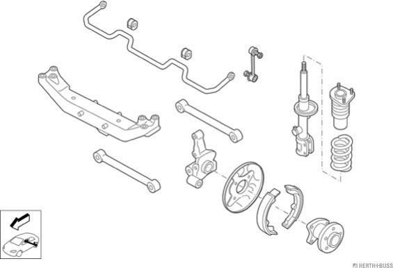 Herth+Buss Jakoparts N00975-HA - Рульове управління autocars.com.ua