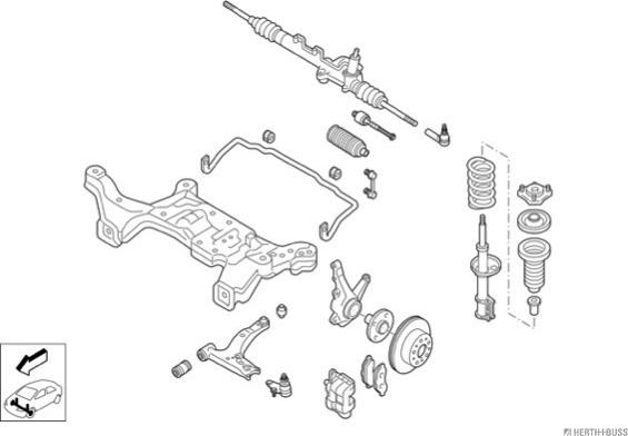 Herth+Buss Jakoparts N00975-VA - Рульове управління autocars.com.ua