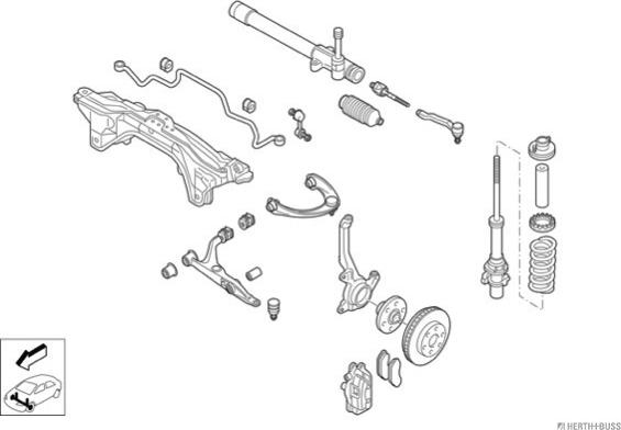 Herth+Buss Jakoparts N01085-VA - Рульове управління autocars.com.ua