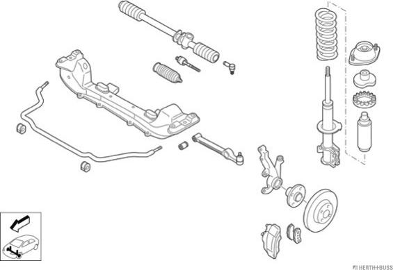 Herth+Buss Jakoparts N01120-VA - Рульове управління autocars.com.ua