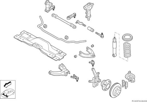 Herth+Buss Jakoparts N01401-VA - Рульове управління autocars.com.ua