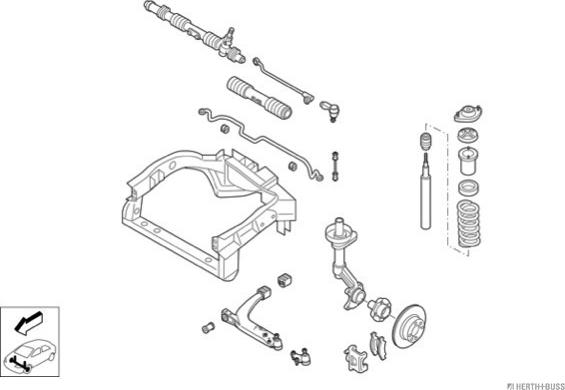 Herth+Buss Jakoparts N01534-VA - Рульове управління autocars.com.ua