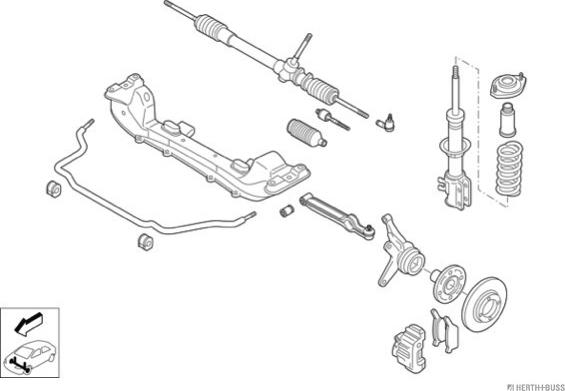 Herth+Buss Jakoparts N01665-VA - Рульове управління autocars.com.ua