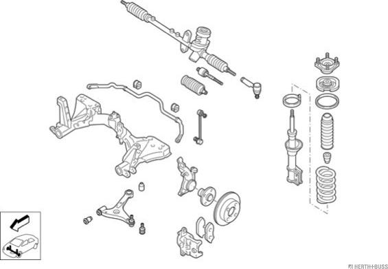 Herth+Buss Jakoparts N01915-VA - Рульове управління autocars.com.ua