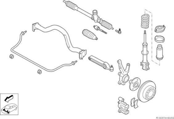 Herth+Buss Jakoparts N02399-VA - Рульове управління autocars.com.ua