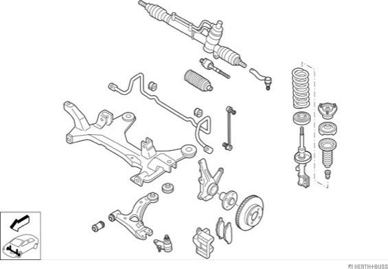 Herth+Buss Jakoparts N02509-VA - Рульове управління autocars.com.ua