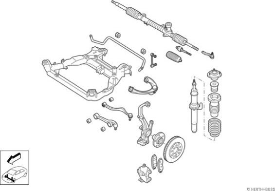 Herth+Buss Jakoparts N02564-VA - Рульове управління autocars.com.ua