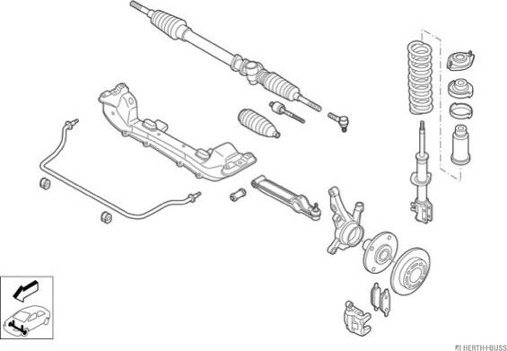 Herth+Buss Jakoparts N02612-VA - Рульове управління autocars.com.ua