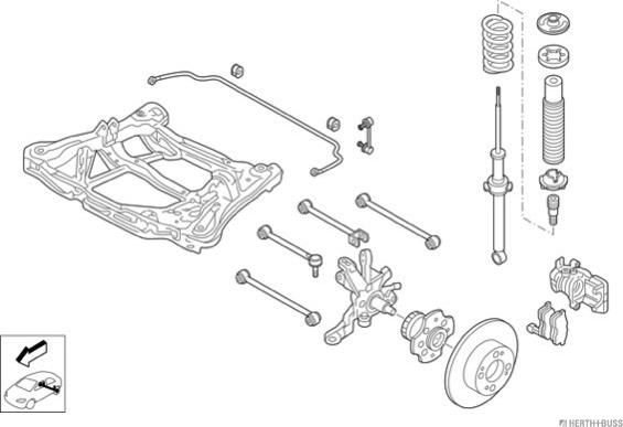 Herth+Buss Jakoparts N02665-HA - Рульове управління autocars.com.ua