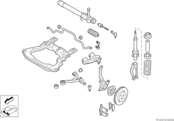 Herth+Buss Jakoparts N02665-VA - Рульове управління autocars.com.ua