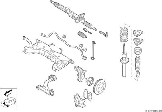 Herth+Buss Jakoparts N02759-VA - Рульове управління autocars.com.ua