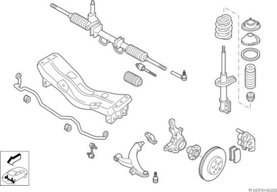 Herth+Buss Jakoparts N02784-VA - Рульове управління autocars.com.ua