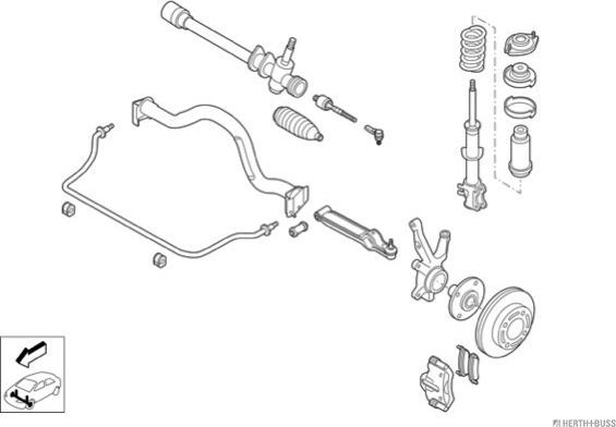 Herth+Buss Jakoparts N02868-VA - Рульове управління autocars.com.ua