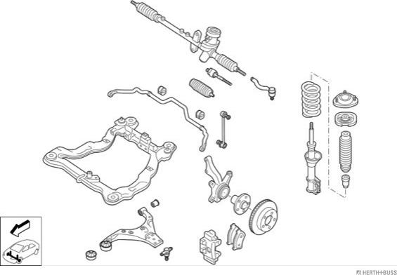 Herth+Buss Jakoparts N03130-VA - Рульове управління autocars.com.ua