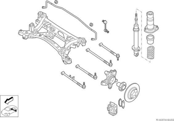Herth+Buss Jakoparts N03305-HA - Рульове управління autocars.com.ua