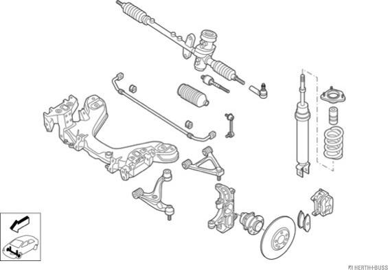 Herth+Buss Jakoparts N03305-VA - Рульове управління autocars.com.ua