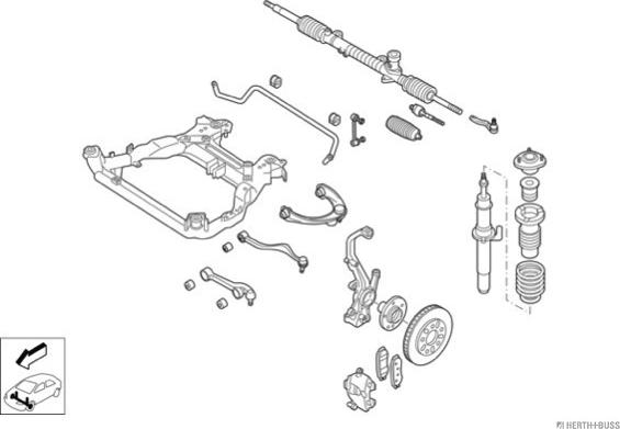 Herth+Buss Jakoparts N03311-VA - Рульове управління autocars.com.ua