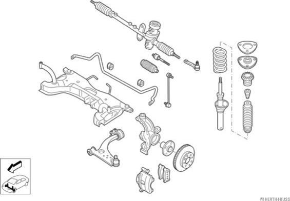 Herth+Buss Jakoparts N03317-VA - Рульове управління autocars.com.ua
