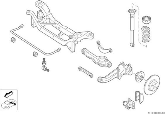 Herth+Buss Jakoparts N03326-HA - Рульове управління autocars.com.ua
