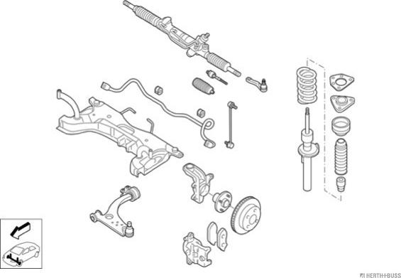 Herth+Buss Jakoparts N03326-VA - Рульове управління autocars.com.ua