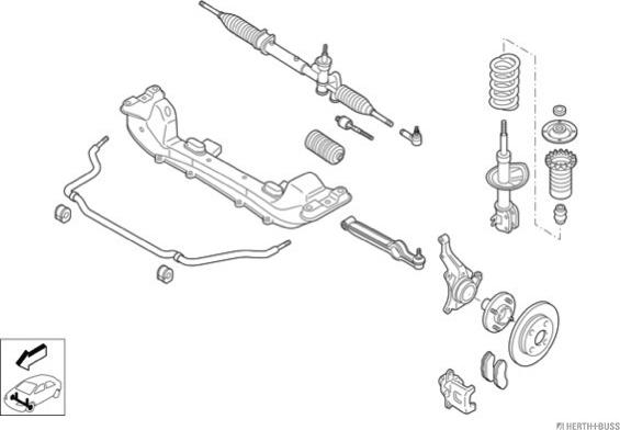 Herth+Buss Jakoparts N03511-VA - Рульове управління autocars.com.ua