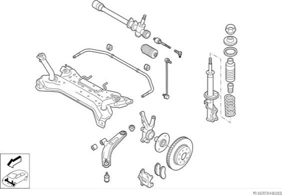 Herth+Buss Jakoparts N03889-VA - Рульове управління autocars.com.ua