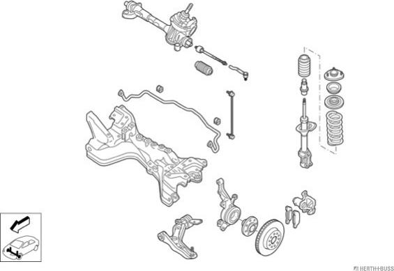 Herth+Buss Jakoparts N04380-VA - Рульове управління autocars.com.ua