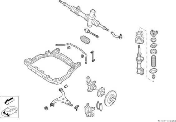 Herth+Buss Jakoparts N04492-VA - Рульове управління autocars.com.ua