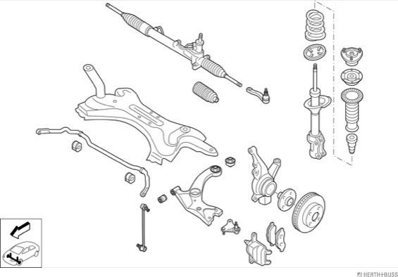 Herth+Buss Jakoparts N04686-VA - Рульове управління autocars.com.ua