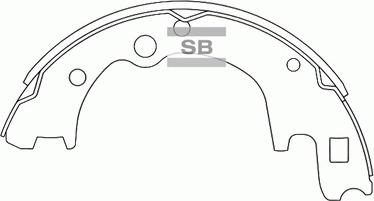 Hi-Q SA072PO - Комплект гальм, барабанний механізм autocars.com.ua