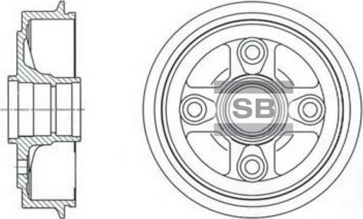 Hi-Q SD1002 - Гальмівний барабан autocars.com.ua