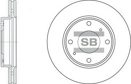 Hi-Q SD1016 - Гальмівний диск autocars.com.ua