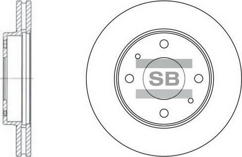 Hi-Q SD1043 - Гальмівний диск autocars.com.ua