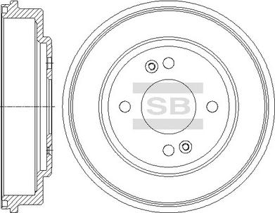 Hi-Q SD1079 - Гальмівний барабан autocars.com.ua