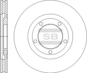 Hi-Q SD2055 - Гальмівний диск autocars.com.ua