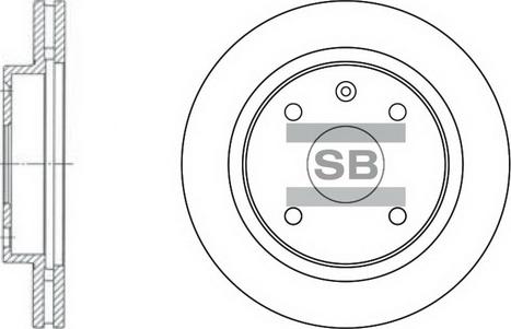 Hi-Q SD3009 - Гальмівний диск autocars.com.ua