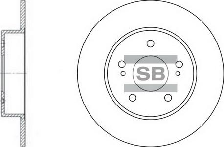 Hi-Q SD3028 - Гальмівний диск autocars.com.ua