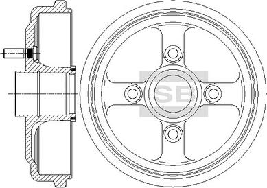 Hi-Q SD3046 - Гальмівний барабан autocars.com.ua