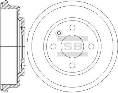 Hi-Q SD3048 - Гальмівний барабан autocars.com.ua