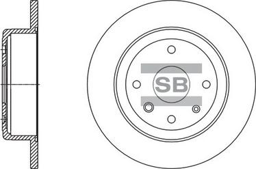 Hi-Q SD3058 - Гальмівний диск autocars.com.ua