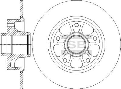 Hi-Q SD3070 - Гальмівний диск autocars.com.ua