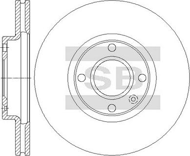 Hi-Q SD3078 - Тормозной диск avtokuzovplus.com.ua