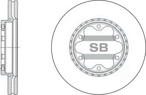 Hi-Q SD4005 - Гальмівний диск autocars.com.ua